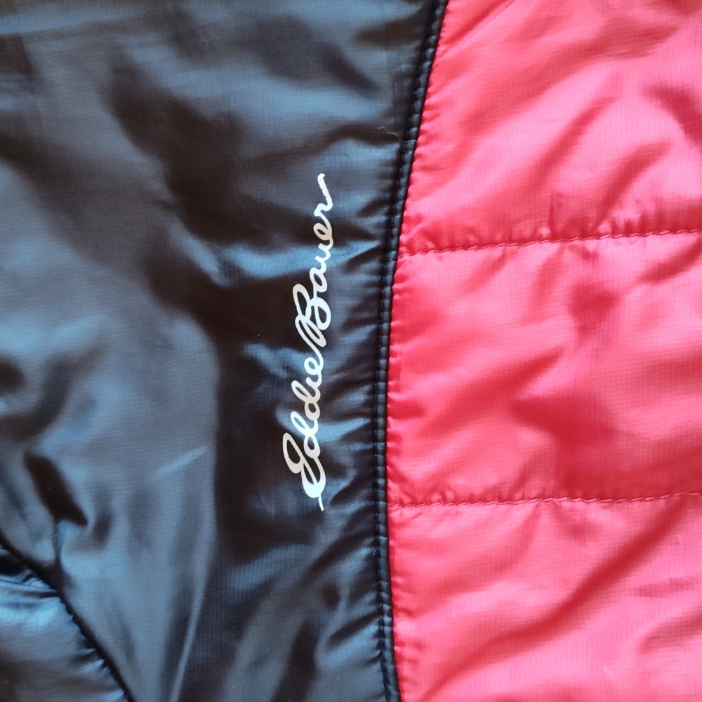 Eddie Bauer Jacket Reversible Puffer Fleece 14/16 - Picture 2 of 8